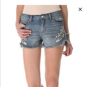 Free People Jean shorts
